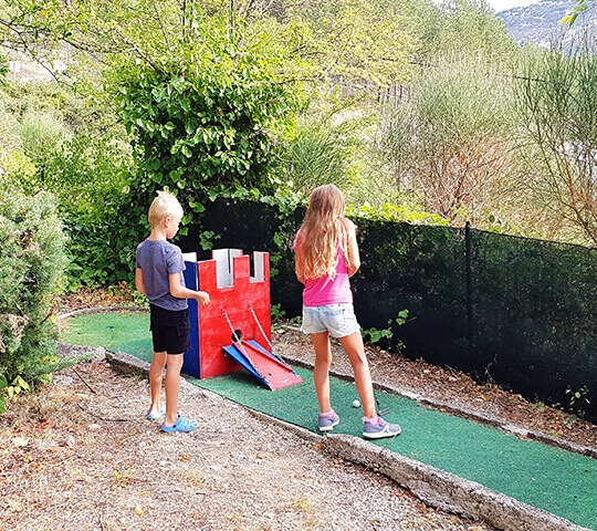 Activités au camping mini-golf