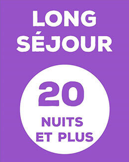 Long séjour 20 nuits et plus