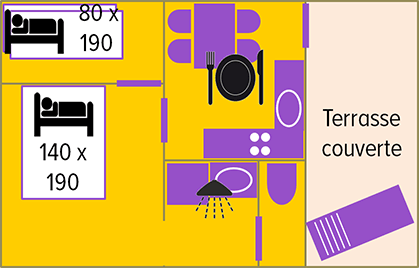 Plan de la Maisonnette Lavande